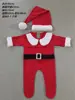 Atuendos navideños transfronterizos para fotografía de recién nacidos, disfraz de Papá Noel para bebé, accesorios para fotos de primer mes de bebé, fotografía de estudio