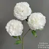 Flores Artificiais Brancas para Decoração de Casamento, Flores de Seda, Ornamentos de Flores Artificiais, Arte Floral Seca, Materiais de Rosa, Arranjo de Flores para Corredor, Arranjo de Parede e Chão