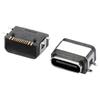 Conector Hembra Impermeable Tipo-C de 16 Pines Cuatro Pines Completamente de Montaje Superficial Horizontal SMT Conector Impermeable Interfaz de Carga