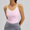 Chaleco Deportivo de Raya de Color Contrastante Transfronterizo Almohadilla Fija en el Pecho Tipo Industrial Espalda Hermosa Antishock Push-Up Sujetador Deportivo para Yoga