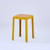 Taburete de Plástico Engrosado Apilable Mesa y Silla de Comedor Banco Alto de Reserva Nórdico Moderno Simple Taburete Cuadrado Pequeño para Hogar de Adultos