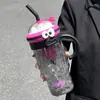 Vaso de agua de paja de gran capacidad, nuevo modelo 2026 para mujeres, niños lindos, taza de plástico de alta estética para verano para adultos, oficinistas y estudiantes
