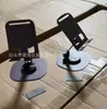 Soporte de metal engrosado para teléfono y tableta, universal, giratorio y ajustable 360 grados, soporte plegable para ver programas en el escritorio para gente perezosa