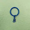 Llavero de color 30mm anillo plano pintado con anillo cerrado accesorios de joyería anillo plano para llaves con cadena accesorios hechos a mano