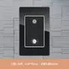 Tomada de Parede 3 Posições Painel Embutido Tipo 118 Vidro Preto Padrão Brasileiro 20A com Porta USB + Tipo C