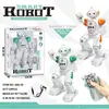 [Personalizable] Robot de Baile con Control Remoto Infrarrojo Más Vendido Transfronterizo con Luces y Música Juguetes para Niños Venta al por Mayor