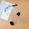 Calcetines de dibujos animados primavera y verano primavera y verano boca profunda calcetines de cristal transparente calcetines invisibles para mujer venta al por mayor de fábrica