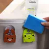 Estante de almacenamiento para esponjas de cocina de dibujos animados, trapo, estante multiusos para fregadero, ventosa, estante para artículos diversos de baño