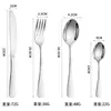 Fábrica 1010 Acero Inoxidable Chapado en Titanio Vajilla Cuchillo y Tenedor para Bistec Cuchara Hogar Hotel Estilo Occidental Cuchillo y Tenedor Juego de Cuatro Piezas