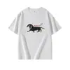 Camiseta Feminina de Algodão Puro Manga Curta Gola Redonda Cinza Estilo Novo de Verão Estampa de Dachshund Americano Top Casual Soltinho para Mulheres