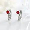Estilo Japonés Coreano Clip en Forma de U con Pedrería Facetada de 5 mm Hecho de Cobre Pendiente sin Agujero para Oreja Uso Indoloro Accesorio de Clip para Oreja Versátil