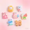 Taburete de Dibujos Animados Colorido Hecho a Mano Resina Pegamento de Crema Pasador Accesorios DIY Colgante para Funda de Teléfono Hecho a Mano DIY