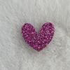 Fabricante Accesorios para el Cabello Hechos a Mano para Niños Accesorios Corazón de Melocotón Tela con Polvo Dorado Corazón Brillante Joyería Funda para Teléfono Móvil Accesorios diy