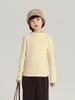 Ropa Interior Base Pudding Haru para Niñas Invierno 2025 Nueva Camiseta Base de Color Sólido Engrosada Camisa Interior de Punto