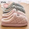 Pantuflas de algodón con suela suave para mujer, nuevo modelo otoño e invierno 2025, pantuflas de algodón cálido de felpa para el hogar, para parejas, para hombre