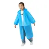 Impermeable Largo, Impermeable con Cordón a Prueba de Viento, Impermeable Abierto a Prueba de Lluvia para Todo el Cuerpo, Impermeable Transparente Engrosado para Adultos y Niños