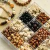 Versátiles Pulseras de Madera Maciza con Cuentas Retro Cuentas Sueltas Pulseras Hechas a Mano DIY Cuentas Espaciadoras Material Accesorios de Joyería