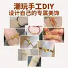 Accesorios Chapados en Oro DIY Pulsera de Cuentas Estrella de Cinco Puntas Hueca Cuentas Espaciadoras Materiales para Manualidades Accesorios para Pulseras