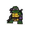 Broche de Aleación Tortugas Ninja Insignia de Dibujos Animados Anime Accesorios Creativos Personalizados para Ropa Joyería de Metal Comercio Transfronterizo