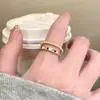 Anel de Pérola Exquisito Colorido Esmaltado para Mulheres, Elegante e Moderno Design de Nicho, Anel de Dedo Indicador Ajustável Joia