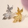Anel de Renda, Anel de Casamento Fênix Antiga, Ajustável, Moderno, Requintado, Luxo Acessível, Design Dourado Personalizado, Alto Padrão