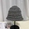 Gorro de pescador tejido casual estilo coreano para otoño e invierno, sombrero de cubo versátil de cara lisa que hace que la cara se vea más pequeña, gorro de lana cálido