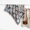 Nuevo Pañuelo Cuadrado de Terciopelo Impreso por Ambos Lados para Mujer, Estilo Coreano Retro Patrón de Espiga 90 Pañuelo de Seda con Elegante Chal Lote