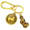 Chaveiro de Doze Signos do Zodíaco, Pingente Pixiu Trazedor de Sorte, Tag do Zodíaco, Ornamento de Liga, Pequeno Item para Proteção, Pingente Promocional