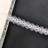 Renda com fita vazada, acessórios para vestuário, tecido de renda a pronta entrega para amarrar flores, acessórios de cabelo de poliéster feitos à mão para DIY