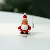 2025 Nuevos Regalos Creativos Navideños para el Hogar Adornos Mini de Escritorio de Dibujos Animados de Muñeco de Nieve y Reno Navideños