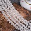 Cristal blanco esmerilado mantra de seis sílabas productos semiacabados cuentas sueltas cuentas redondas cuentas con cuentas diy