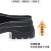 Mocassins de Couro Patente com Solado Grosso para Mulheres 2026 Novos Sapatos de Primavera e Verão para Mulheres com Laço e Superfície de Malha Vazada