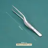 Pinzas de Acero Inoxidable 304 Anti-Yodóforo Pinzas Médicas en Forma de Pistola para Vendajes Arte del Té Herramientas para Jardinería Acuática Pinzas Espesadas 403