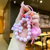 Llavero de Paleta con Cuentas Infundida en Aceite, Colgante de Cadena para Teléfono de Coche con Arena Líquida, Decoración para Bolso de Pareja, Pequeño Regalo al por Mayor
