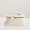 [100% Couro de Couro Integral] Artesanato de Alto Padrão Padrão de Avestruz Bolsa para Marmita Lp19 Bolsa de Mão de Couro Genuíno Bolsa Transversal Feminina