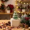 Bestseller transfronterizo: Planta en maceta de árbol de Navidad de vidrio Zibo, artesanías de vidrio, regalo de Navidad, decoración de escritorio, venta al por mayor