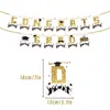 Decoración para Fiesta de Graduación Amazon Temporada de Graduación Bandera Brillante Banner de Flores de Graduación Suministros para Fiesta Arreglo