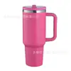Taza Térmica de Acero Inoxidable 304 de Gran Capacidad 40 oz con Asa Portátil para Hielo Taza para Bebidas Frías Botella de Agua para Deportes al Aire Libre