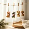 Calendario de Adviento Navideño para Perros Mascotas Transfronterizo 2026 Caja Sorpresa Decoración de Árbol de Navidad Adorno de 24 Piezas Caja de Regalo