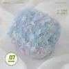 Hilo de arcoíris tejido a mano especial para bricolaje, nuevo estilo de hilo, ganchillo, pinzas para el cabello, sombreros, bufandas, bolsos, mantas de rosas, hojas