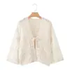 Camisa de Ganchillo Calada con Cuello en V de Estilo Bohemio Nueva para Mujer 2026 Primavera Transfronteriza AliExpress