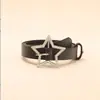 Cinturón Minimalista para Mujer Estilo Americano con un Diseño Versátil, Decoración Casual, Personalidad Sencilla, Hebilla de Estrella a la Moda, Personalizable