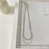 Collar Minimalista de Hueso de Serpiente Doble Capa, Cadena de Clavícula de Moda para Mujer, Collar Popular de Influencer
