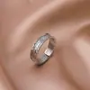 Anillo Vintage Patrón Dragón Hierba Tang para Hombre, Anillo Versátil Audaz de Moda Estilo Chino, Joyería de Anillo Abierto para Dedo Índice de Hombre de Moda Año del Dragón