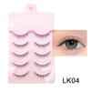Dingsen Pestañas Postizas Mayoreo Suministro Estable 5 Pares de Pestañas Maquillaje Natural Maquillaje Diario Pestañas Cos