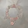 Pulseira de Cadeado da Paz Retro Estilo Chinês em Estoque para Mulheres, Pulseira Doce de Contas Estilo Ins, Joia para Estudantes, Pulseira de Amizade para Amigas