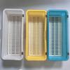 Caja de Palillos Casual con Tapa, Jaula de Palillos a Prueba de Polvo y con Drenaje, Caja de Palillos Doméstica de Plástico para Cocina, Estante de Almacenamiento, Almacenamiento de Vajilla