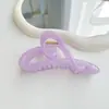 Nuevo Clip para el Cabello Grande Hueco Cuadrado Brillante Pasador Transparente Elegante Accesorio para el Cabello Simple de Moda Venta al por Mayor