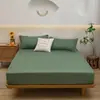 Conjunto de três peças de colchão de cor sólida Amazon Comércio exterior Fronha Cama Colchão Transfronteiriço Capa de poeira Têxtil para casa
