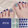 Adesivos para Unha do Pé Padrão Estéreo Zf Diamante de Imitação 3D Manicure Patch Impermeável Longa Duração Clareador Patch Completo para Unha do Pé Produto Acabado